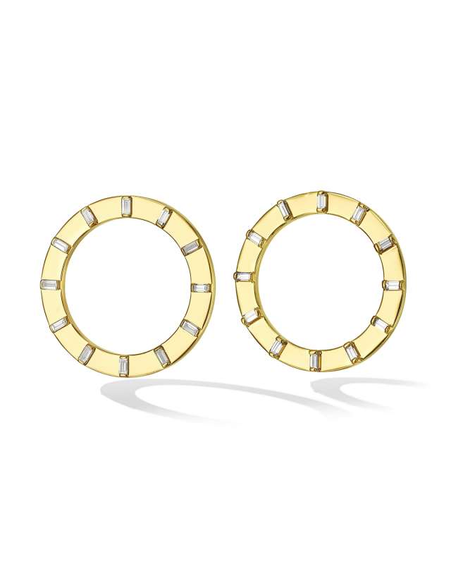 18k Diamond Sole Unity Stud Earrings